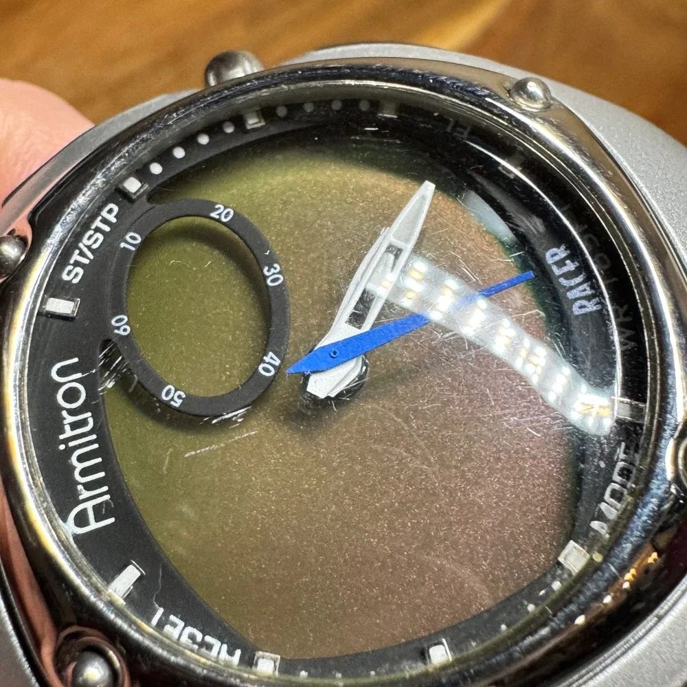 Armitron Racer 20/4079 AL21E4 Men Sport Watch Color Change Dial Water Resistant